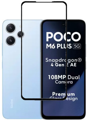 ECMERED Tempered Glass Guard for POCO M6 Plus 5G, POCO M6 Plus, Poco M6 Plus, Poco M6 Plus 5G(Pack of 1)