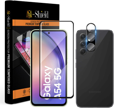 MS-Shield Tempered Glass Guard for Samsung Galaxy A54 5G, With Camera Lens Protector(Pack of 1)