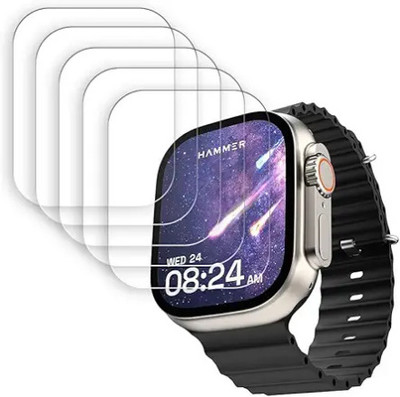 MUTAALI Tempered Glass Guard for HAMMER Ultra Classic 2.01 smart watch(Pack of 5)