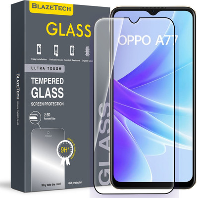 BlazeTech Tempered Glass Guard for Oppo A77 5G(Pack of 1)