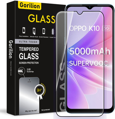 Gorilion Tempered Glass Guard for Oppo K10 5G(Pack of 1)