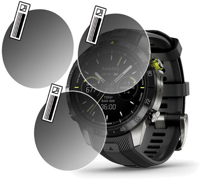 daffin Tempered Glass Guard for Garmin MARQ 2(Pack of 3)