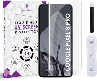 Mobilebies Tempered Glass Guard for Google PIxel 8 Pro Premium HD+ UV Glass Screen Protector(Pack of 1)