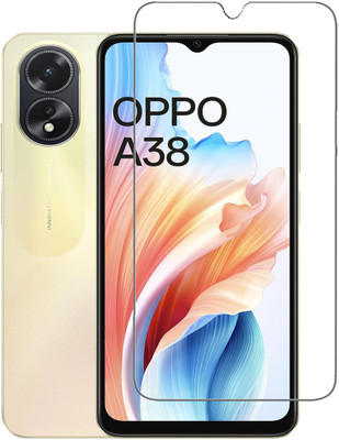 SNMART Tempered Glass Guard for OPPO A38(Pack of 1)