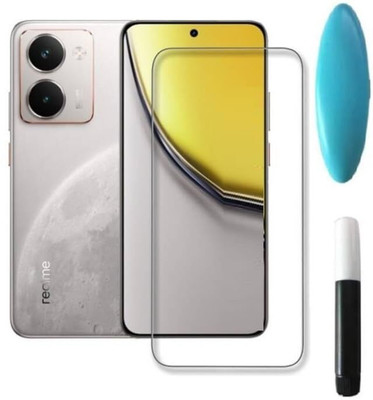 VZZR Tempered Glass Guard for Realme P3 Ultra, Realme P3 Ultra 5G - Curved UV Tempered Glass with Easy Installation Kit(Pack of 1)