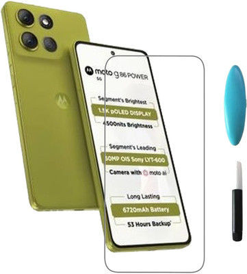 BRENZZ Edge To Edge Tempered Glass for MOTOROLA G86 Power 5G, MOTO G86 Power 5G(Pack of 1)