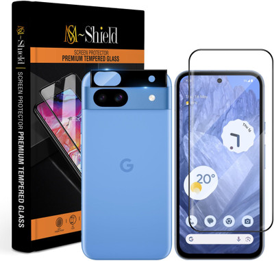 MS-Shield Tempered Glass Guard for Google Pixel 8a, With Camera Lens Protector(Pack of 1)