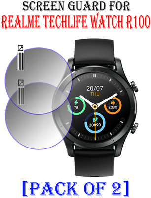 HIDEOUS Tempered Glass Guard for Realme TechLife Watch R100(Pack of 2)