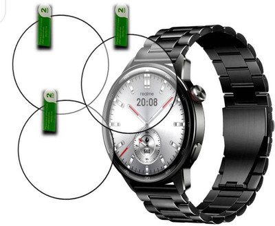 DB Tempered Glass Guard for REALME WATCH S2 1.43 SMART WATCH TEMPERED GLASS (PACK OF 3)(Pack of 3)