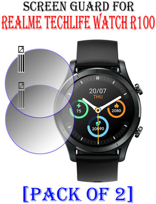 HIDEOUS Tempered Glass Guard for Realme TechLife Watch R100(Pack of 2)