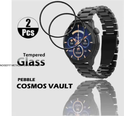 GLAMEECH Tempered Glass Guard for PEBBLE COSMOS VAULT SMARTWATCH(Pack of 2)