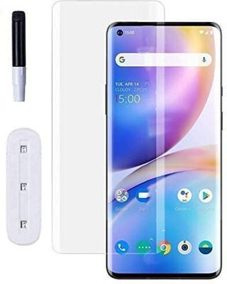 Maxboost Tempered Glass Guard for Oppo Reno 4 Pro Advanced UV Edge to Edge Screen Protector Guard With Installation Kit Combo Pack(Pack of 2)