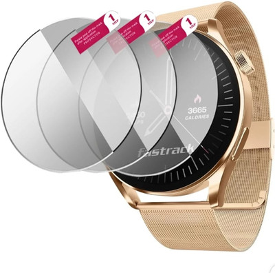 DB Tempered Glass Guard for FASTRACK DEZIRE FX1 SMART WATCH TEMPERED GLASS (PACK OF 3)(Pack of 3)