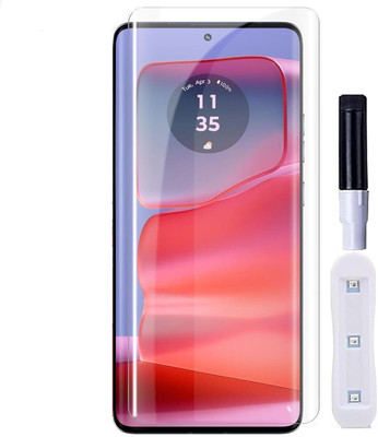 O2MG Edge To Edge Tempered Glass for MOTOROLA Edge 50, MOTO Edge 50(Pack of 1)