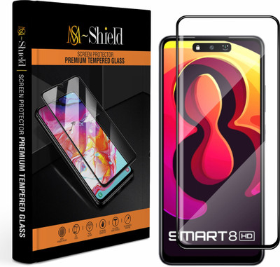 MS-Shield Tempered Glass Guard for Infinix SMART 8 HD, High Transparency HD+ Glass Protection(Pack of 1)