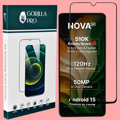 GORILLA PRO Tempered Glass Guard for Ai+ Nova, Ai+ Nova 5G(Pack of 1)