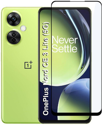EITANSHA CREATION Edge To Edge Tempered Glass for OnePlus Nord CE 3 Lite 5G(Pack of 1)