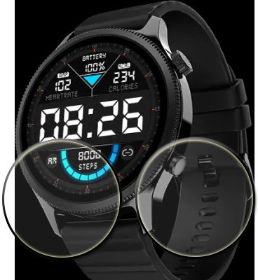 tombik Tempered Glass Guard for 40edc-NoiseFit Evolve 5 Smartwatch(Pack of 2)