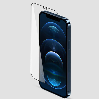 Gripp Tempered Glass Guard for Apple iPhone 12 | iPhone 12 Pro (6.1 inch) Dust Proof 3D Edge to Edge Full Screen Coverage & 9H Hardness Screen Protector(Pack of 1)