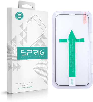 Sprig Edge To Edge Tempered Glass for Apple iPhone 14 Pro, iPhone 14 Pro, 14 Pro(Pack of 1)