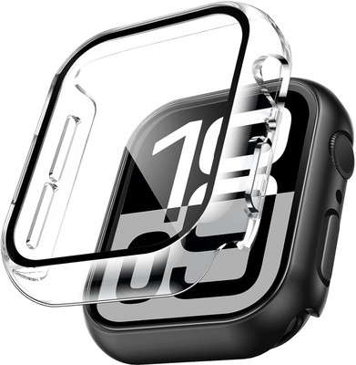 TSHIENTT Tempered Glass Guard for Apple Watch Series 10 46mm,Slim Guard Full Coverage Hard PC Protective Cover HD Ultra-Thin Cover for iWatch 10 46mm Accessories [CLEAR](Pack of 1)
