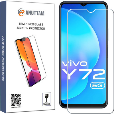 ANUTTAM Tempered Glass Guard for Vivo Y72(Pack of 1)