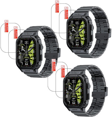 MUTAALI Tempered Glass Guard for Fire Boltt Maverick smart watch screen protector(Pack of 6)