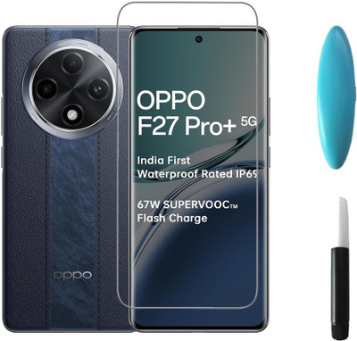 BRENZZ Tempered Glass Guard for OPPO F27 Pro+, OPPO F27 Pro Plus(Pack of 1)