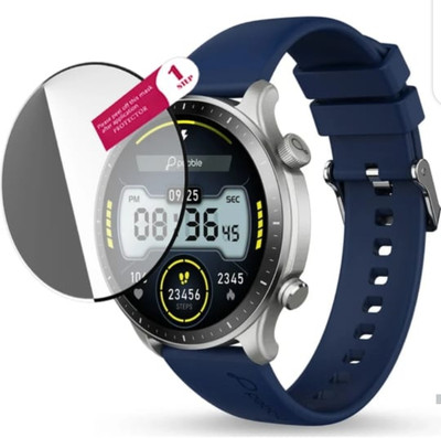 DOWRVIN Tempered Glass Guard for PEBBLE COSMOS LUXE 3 SMART WATCH TEMPERED GLASS(Pack of 1)