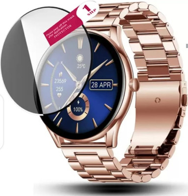AHWAVEEDA Tempered Glass Guard for PEBBLE COSMOS BOLD 2 SMART WATCH TEMPERED GLASS(Pack of 1)