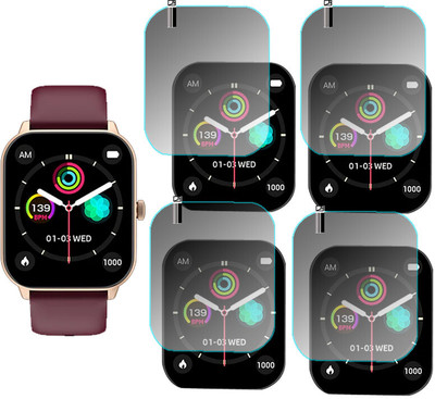 HIDEOUS Tempered Glass Guard for Noise ColorFit Qube 2(Pack of 4)