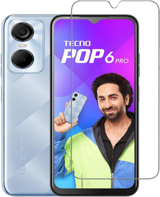 DMJHP Tempered Glass Guard for Tecno PoP 6 Pro(Pack of 1)