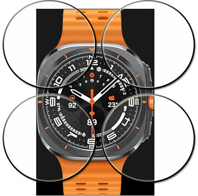 tombik Tempered Glass Guard for 132xv-Samsung Galaxy Watch Ultra(Pack of 4)