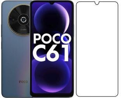 VISHZONE Tempered Glass Guard for POCO C61(Pack of 1)
