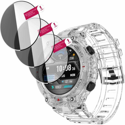 DB Tempered Glass Guard for boAt Wave Force 3 Smartwatch(Pack of 3)