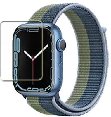 MUTAALI Tempered Glass Guard for Apple Watch Series 7 Aluminum(Pack of 1)