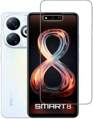 NSTAR Tempered Glass Guard for Infinix SMART 8(Pack of 1)