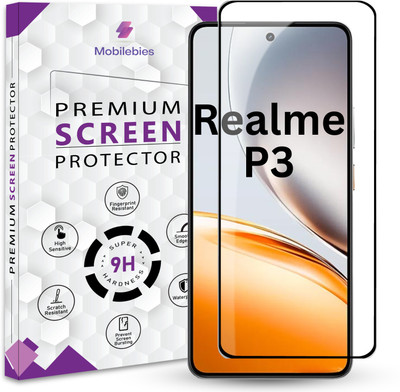 Qoisa Tempered Glass Guard for Realme P3 5G Premium Screen Protector Guard with Easy Installation Kit(Pack of 1)
