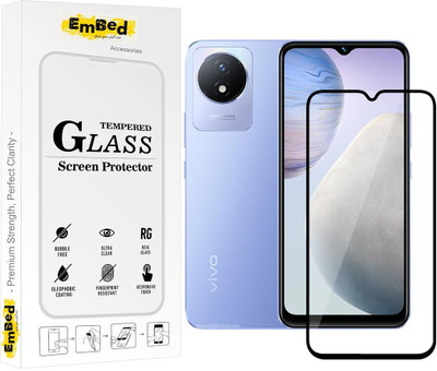 EmBed Tempered Glass Guard for Vivo Y02(Pack of 1)