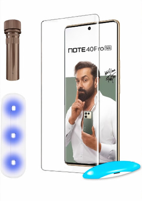 FAIYER BEAT Tempered Glass Guard for Infinix note 40 pro edge to edge curved uv temeper glass comfortable for infinix note 40 pro 5g(Pack of 1)