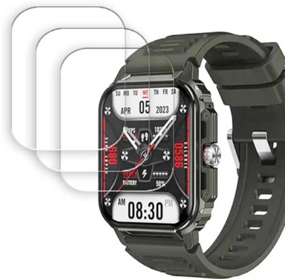 DB Tempered Glass Guard for TIME UP RIGIDO 1.85 WATCH SCREEN GUARD(Pack of 3)