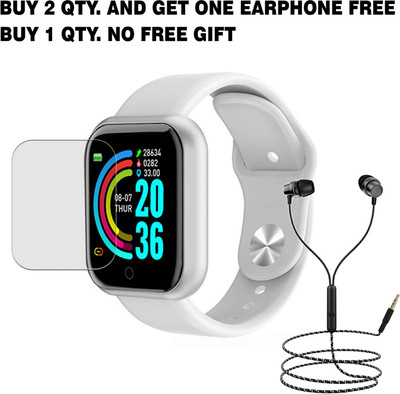 SOMTONE Tempered Glass Guard for D20 Pro Smart Watch BUY 2 QTY AND GET ONE EARPHONE FREE(Pack of 1)