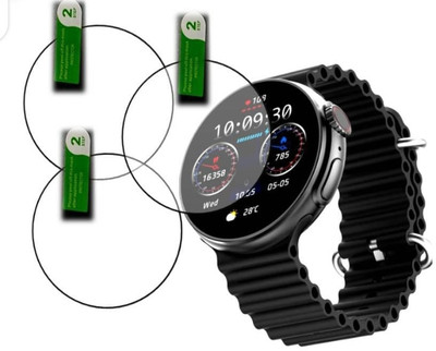 DB Tempered Glass Guard for FIRE - BOLTT CYCLONE PRO 1.43 SMART WATCH TEMPERED GLASS (PACK OF 3)(Pack of 3)