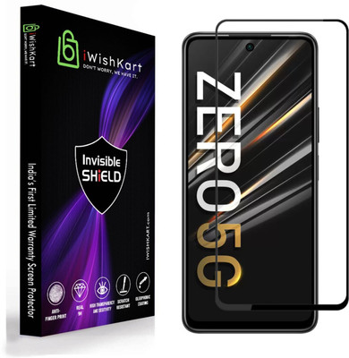 iWishKart Tempered Glass Guard for Infinix Zero 2023, Infinix Zero 2023 5G, Premium Military grade Edge to Edge Premium gorilla temper / tg black glass screenguard with Self Installation Guide - Wet & Dry wipes, Dust Absorber [With Warranty] mobile ka gilas cover(Pack of 1)