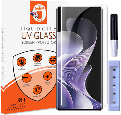 STP FEEL Edge To Edge Tempered Glass for Huawei Mate 20 Pro Premium UV Edge to Edge Screen Protector Guard With Installation Kit(Pack of 1)