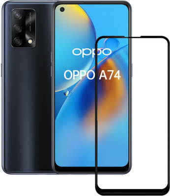 Caseworm Tempered Glass Guard for Oppo A74 4G edge to edge screen guard(Pack of 1)