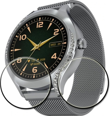 tombik Tempered Glass Guard for 59xs-boAt Enigma Gem Smartwatch(Pack of 2)