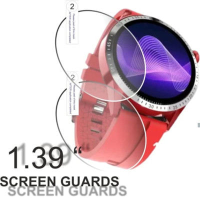 DOWRVIN Tempered Glass Guard for Fire- Boltt Talk ultra smart watch (pack of 2)(Pack of 2)