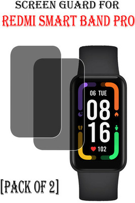 hirdesh Tempered Glass Guard for Redmi Smart Band Pro(Pack of 2)