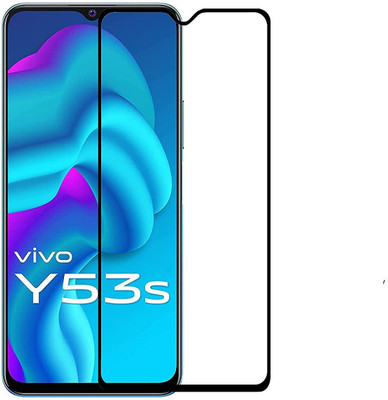ELEF Tempered Glass Guard for Vivo Y53s 5G 9H Hardness HD + Super D Anti Scratch Tempered Glass(Pack of 1)